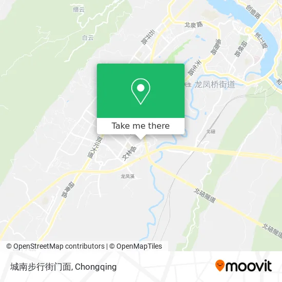 城南步行街门面 map