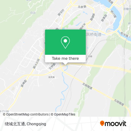 绕城北互通 map