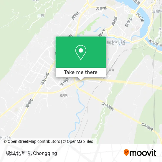绕城北互通 map