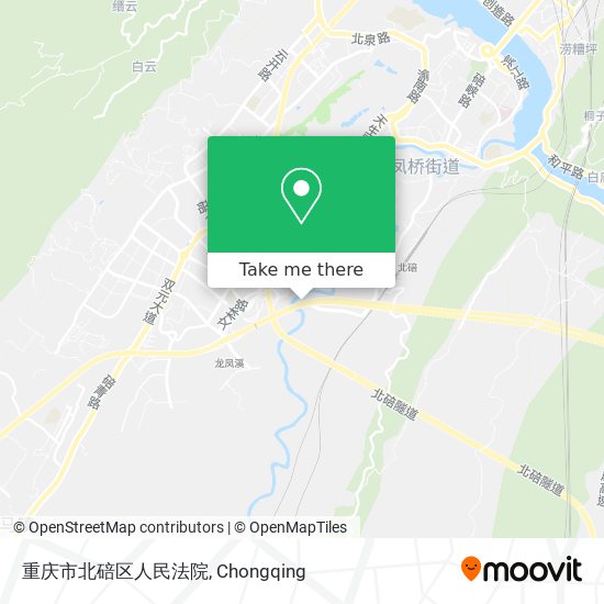 重庆市北碚区人民法院 map