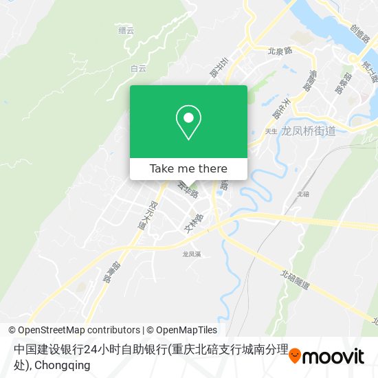 中国建设银行24小时自助银行(重庆北碚支行城南分理处) map