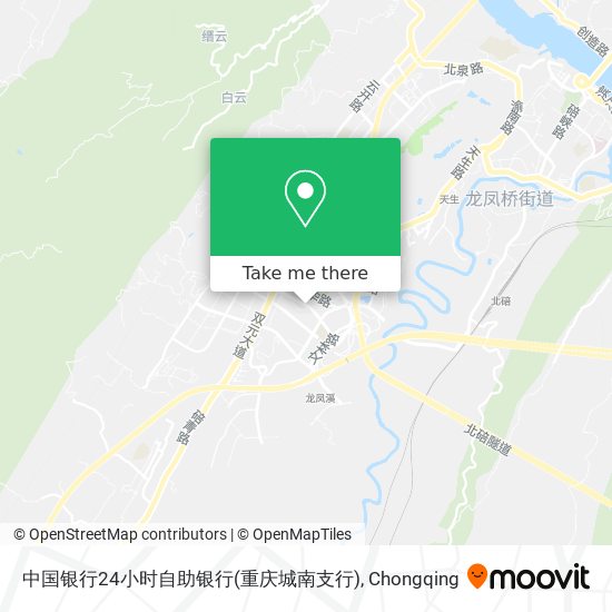 中国银行24小时自助银行(重庆城南支行) map