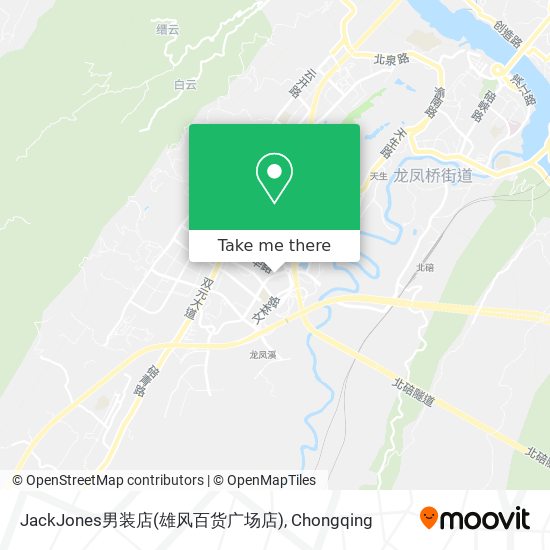 JackJones男装店(雄风百货广场店) map