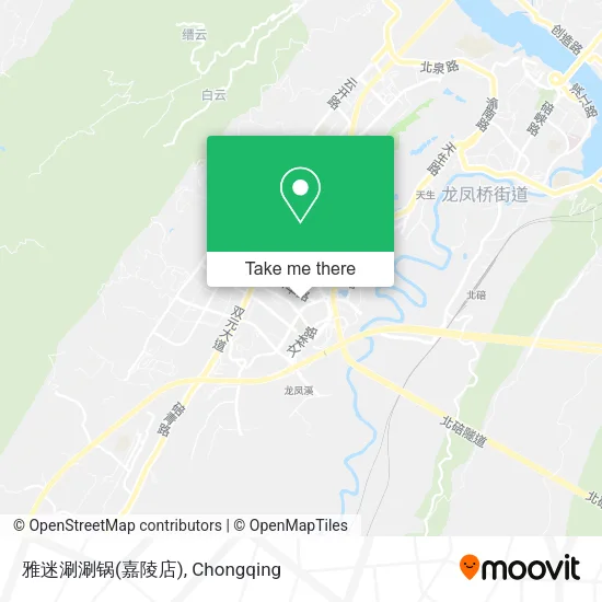 雅迷涮涮锅(嘉陵店) map