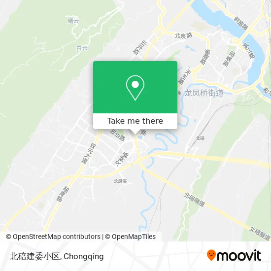 北碚建委小区 map