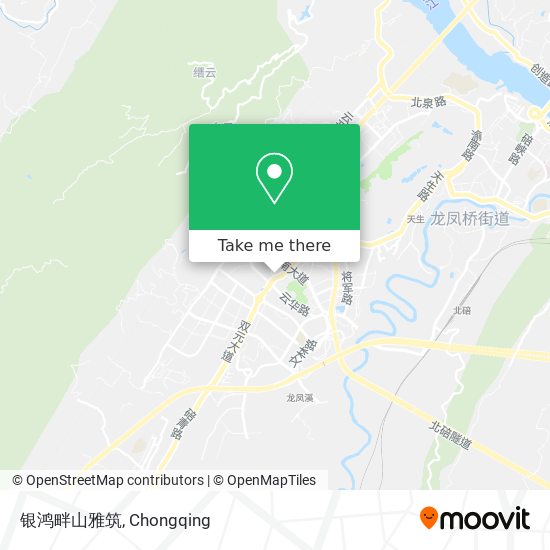 银鸿畔山雅筑 map