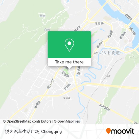 悦奔汽车生活广场 map