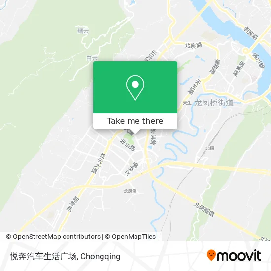 悦奔汽车生活广场 map