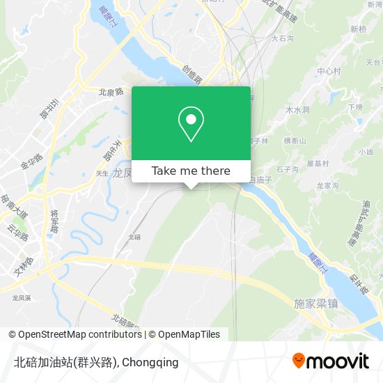 北碚加油站(群兴路) map