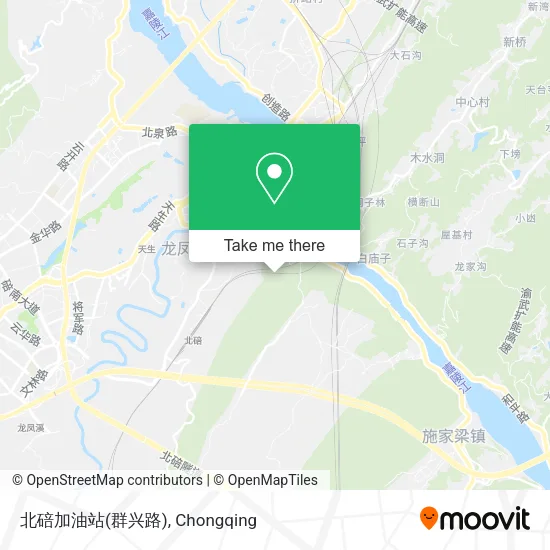 北碚加油站(群兴路) map