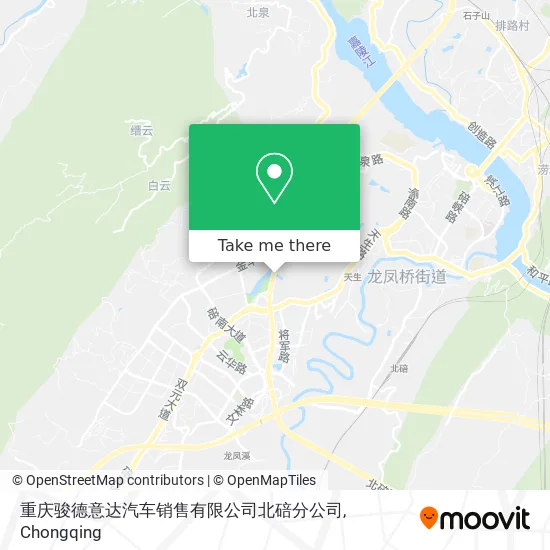 重庆骏德意达汽车销售有限公司北碚分公司 map
