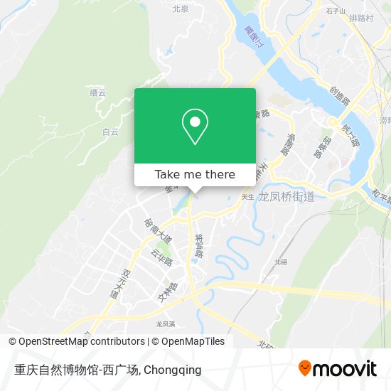 重庆自然博物馆-西广场 map
