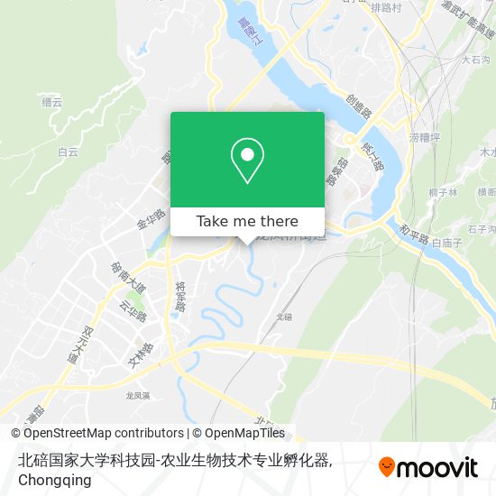 北碚国家大学科技园-农业生物技术专业孵化器 map