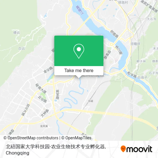 北碚国家大学科技园-农业生物技术专业孵化器 map