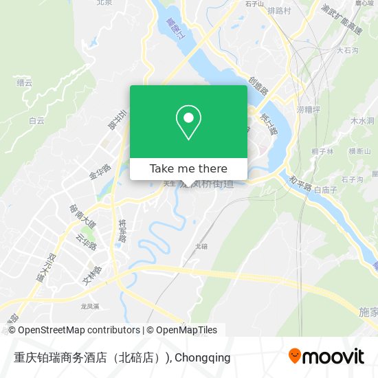 重庆铂瑞商务酒店（北碚店）) map