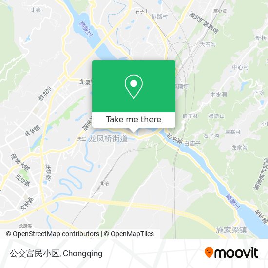 公交富民小区 map