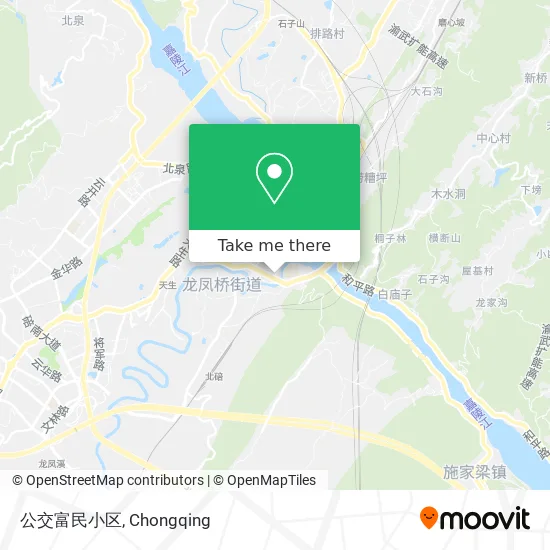 公交富民小区 map