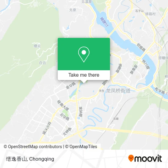 缙逸香山 map