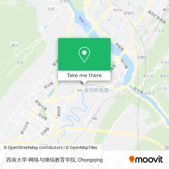 西南大学-网络与继续教育学院 map