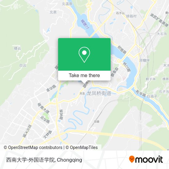 西南大学-外国语学院 map