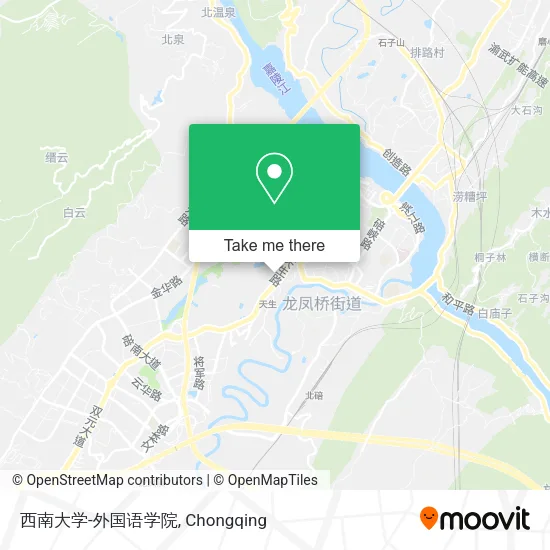 西南大学-外国语学院 map