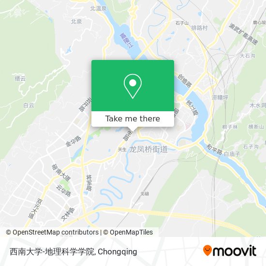 西南大学-地理科学学院 map