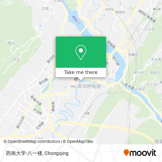 西南大学-八一楼 map