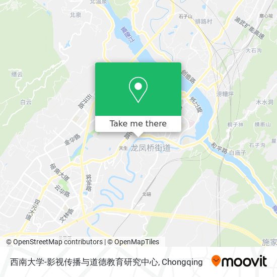 西南大学-影视传播与道德教育研究中心 map