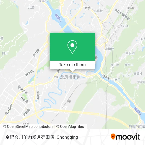 余记合川羊肉粉月亮田店 map