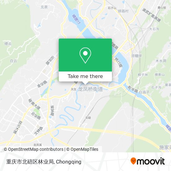 重庆市北碚区林业局 map