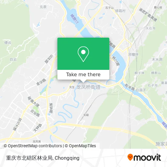 重庆市北碚区林业局 map
