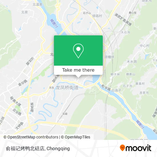 俞福记烤鸭北碚店 map