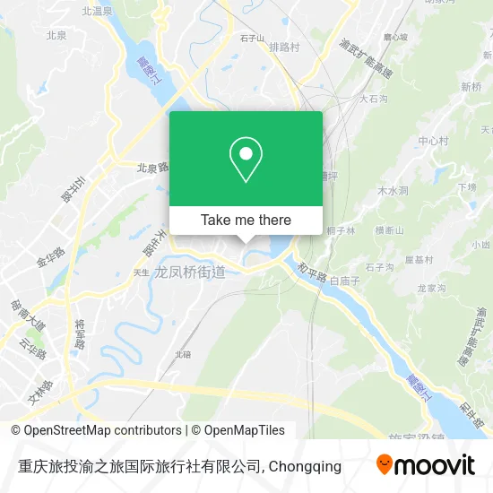 重庆旅投渝之旅国际旅行社有限公司 map