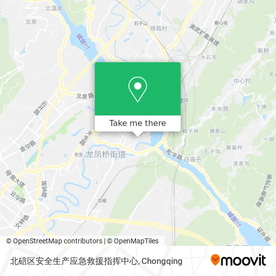 北碚区安全生产应急救援指挥中心 map