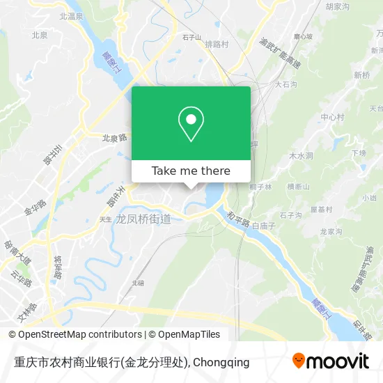 重庆市农村商业银行(金龙分理处) map