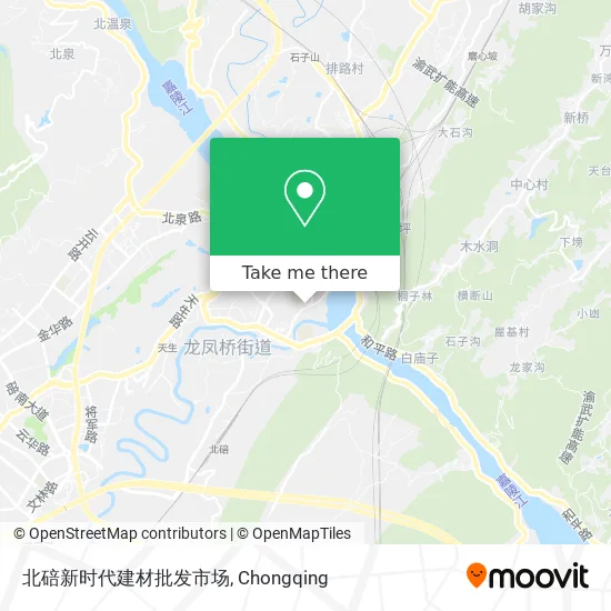 北碚新时代建材批发市场 map