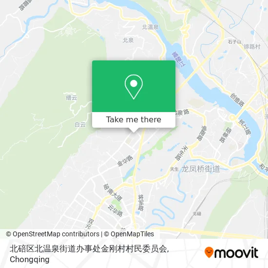 北碚区北温泉街道办事处金刚村村民委员会 map