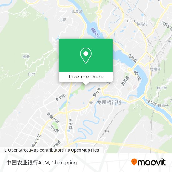中国农业银行ATM map