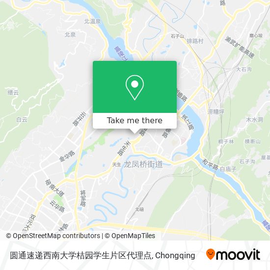 圆通速递西南大学桔园学生片区代理点 map