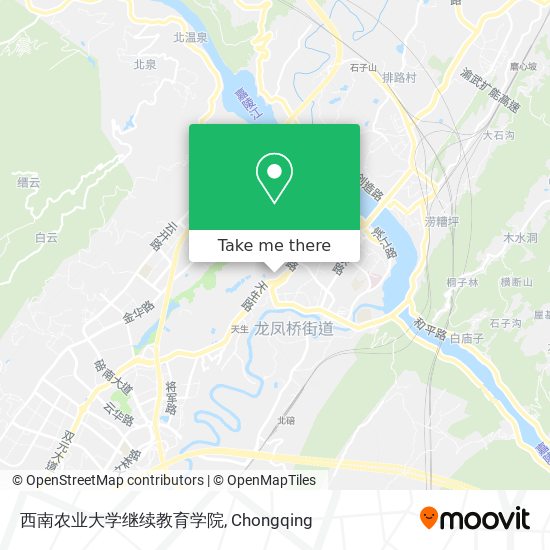 西南农业大学继续教育学院 map