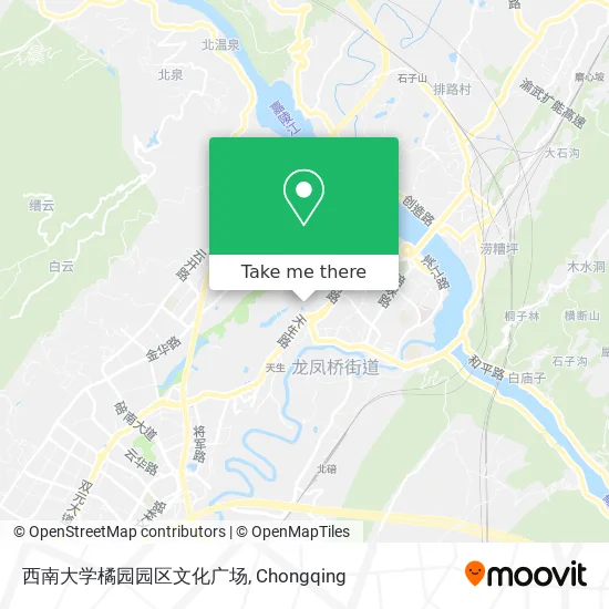西南大学橘园园区文化广场 map