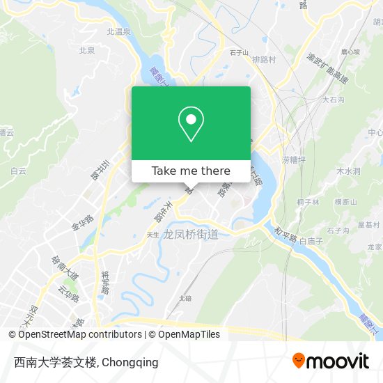 西南大学荟文楼 map