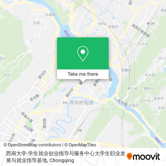 西南大学-学生就业创业指导与服务中心大学生职业发展与就业指导基地 map