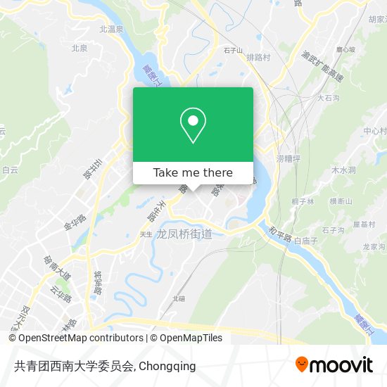 共青团西南大学委员会 map