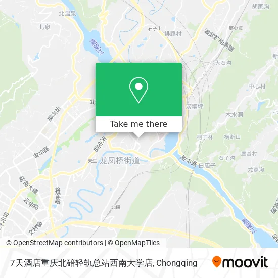 7天酒店重庆北碚轻轨总站西南大学店 map