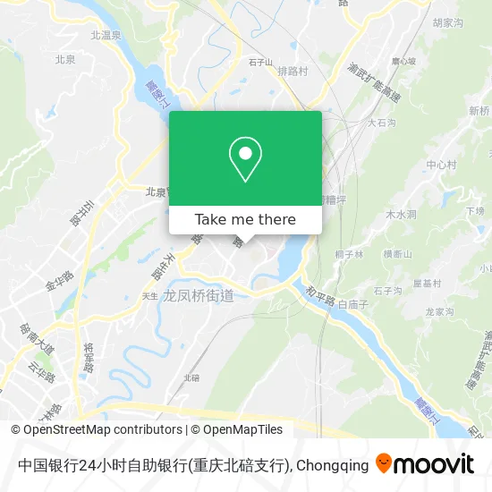 中国银行24小时自助银行(重庆北碚支行) map