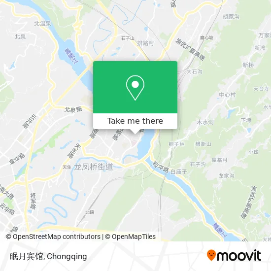 眠月宾馆 map