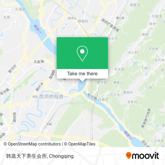 韩蒸天下养生会所 map