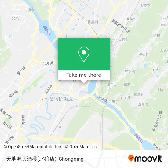 天地源大酒楼(北碚店) map