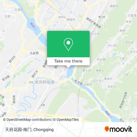 天府花园-南门 map